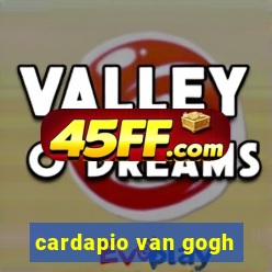 cardapio van gogh